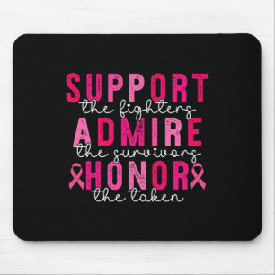 Breast Cancer Support Admire Honour Breast Cancer Mouse Mat