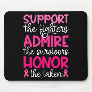 Breast Cancer Support Admire Honour Breast Cancer Mouse Mat