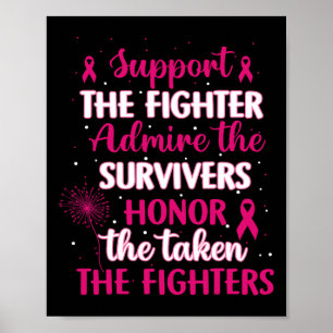 Breast Cancer Support Admire Honour Breast Cancer  Poster