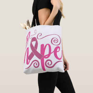 BREAST CANCER SUPPORT AND AWARENESS TOTE BAG
