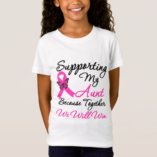Breast Cancer Support (Aunt) T-Shirt (Front)