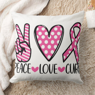 BREAST CANCER SUPPORT & AWARENESS CUSHION