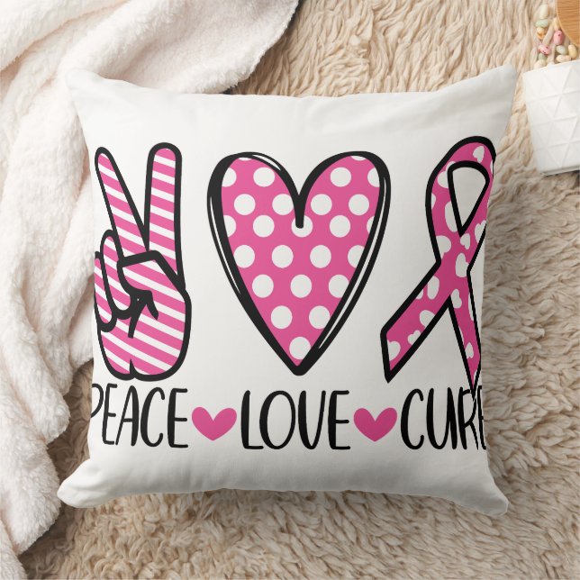 BREAST CANCER SUPPORT & AWARENESS CUSHION (Blanket)