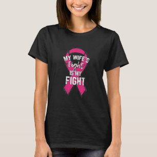 Breast Cancer Support Awareness Husband Gift T-Shirt