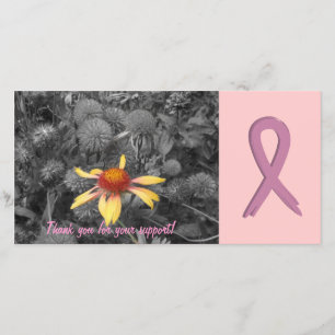 Breast Cancer Support Customisable Photo Card