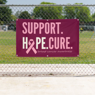 breast cancer support hope cure Banner Outdoor 