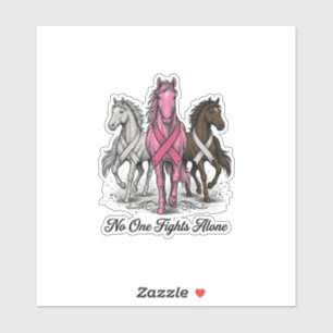 Breast Cancer Support Horse Vector Shirt Design_1