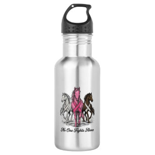 Breast Cancer Support Horse Vector Shirt Design_1 532 Ml Water Bottle