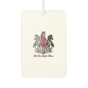 Breast Cancer Support Horse Vector Shirt Design_1 Car Air Freshener