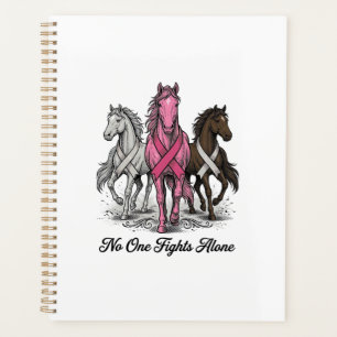 Breast Cancer Support Horse Vector Shirt Design_1 Planner
