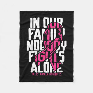 Breast cancer support pink breast cancer awareness fleece blanket