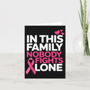 Breast Cancer Support Pink Ribbon Breast Cancer Aw Card