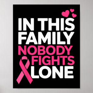 Breast Cancer Support Pink Ribbon Breast Cancer Aw Poster