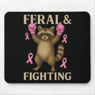 Breast Cancer Support Squad Feral And Fighter Funn Mouse Mat