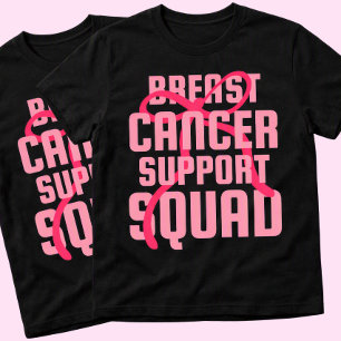 Breast Cancer Support Squad Pink Ribbon T-Shirt