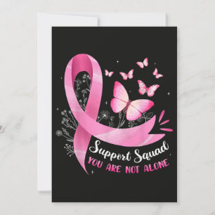 Breast Cancer Support Squad You Are Not Alone Holiday Card