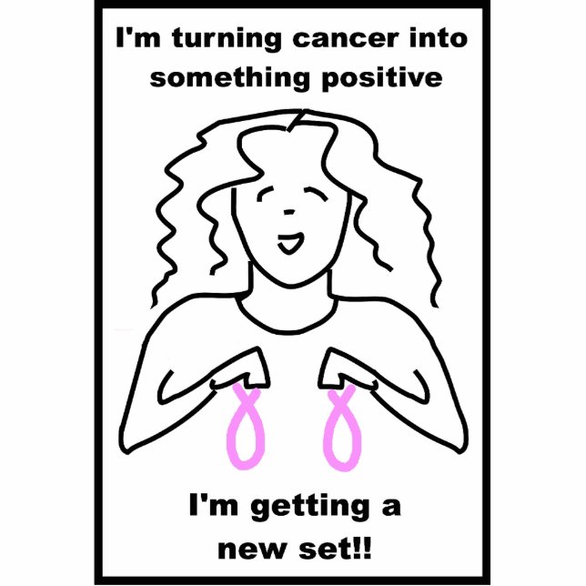 Breast Cancer Support Standing Photo Sculpture (Front)