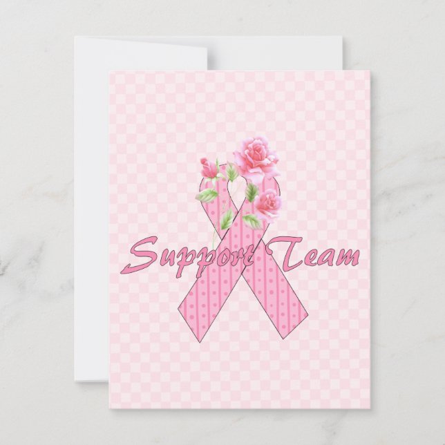 Breast Cancer Support Team Invitation (Front)