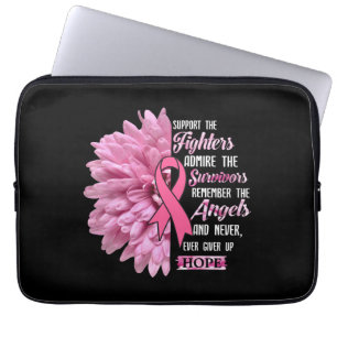 Breast Cancer Support The Fighters Gift For Her Laptop Sleeve