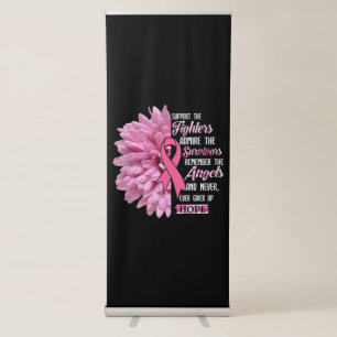 Breast Cancer Support The Fighters Gift For Her Retractable Banner