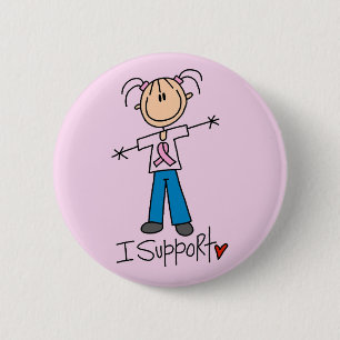 Breast Cancer Support Tshirts and Gifts 6 Cm Round Badge