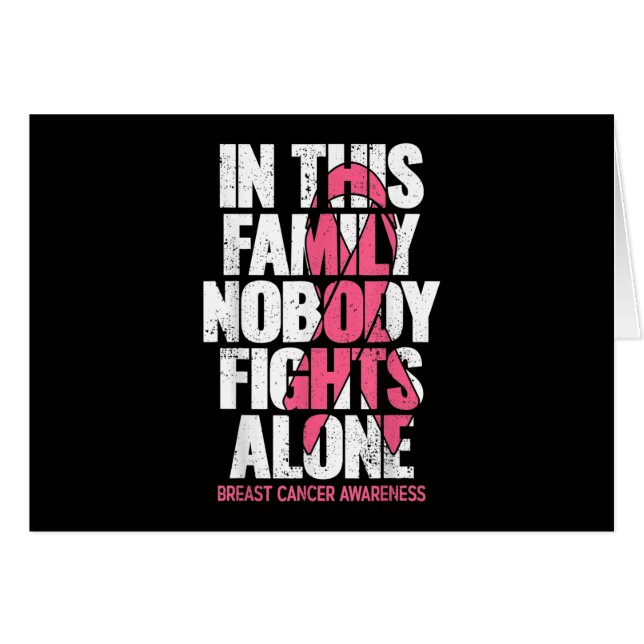 Breast Cancer Support Vintage Family Breast Cancer (Front Horizontal)