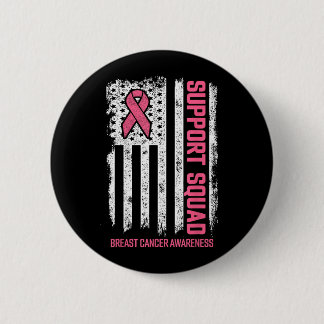 Breast Cancer Suprt Squad Breast Cancer Awareness 6 Cm Round Badge