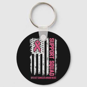 Breast Cancer Suprt Squad Breast Cancer Awareness Key Ring