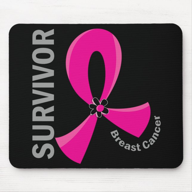 Breast Cancer Survivor 12 Mouse Mat (Front)