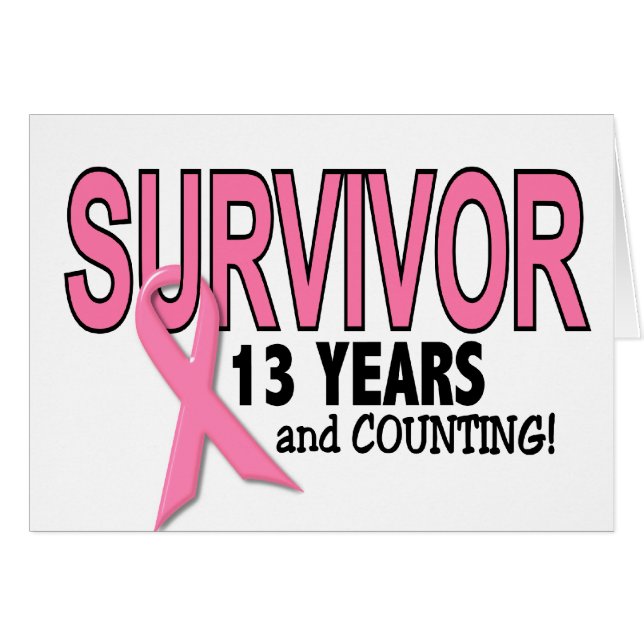 BREAST CANCER SURVIVOR 13 Years & Counting (Front Horizontal)
