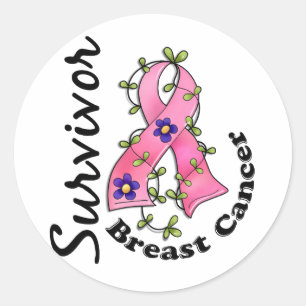 Breast Cancer Survivor 15 Classic Round Sticker