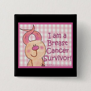 Breast Cancer Survivor 15 Cm Square Badge