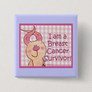 Breast Cancer Survivor 15 Cm Square Badge