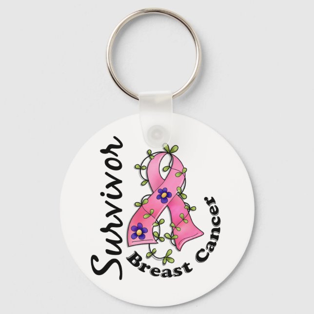 Breast Cancer Survivor 15 Key Ring (Front)