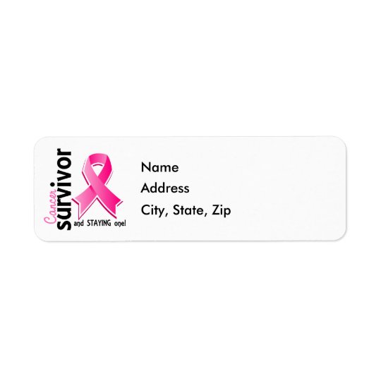 Breast Cancer Survivor 19 Return Address Label