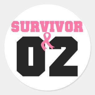 Breast Cancer Survivor 2 Years Classic Round Sticker