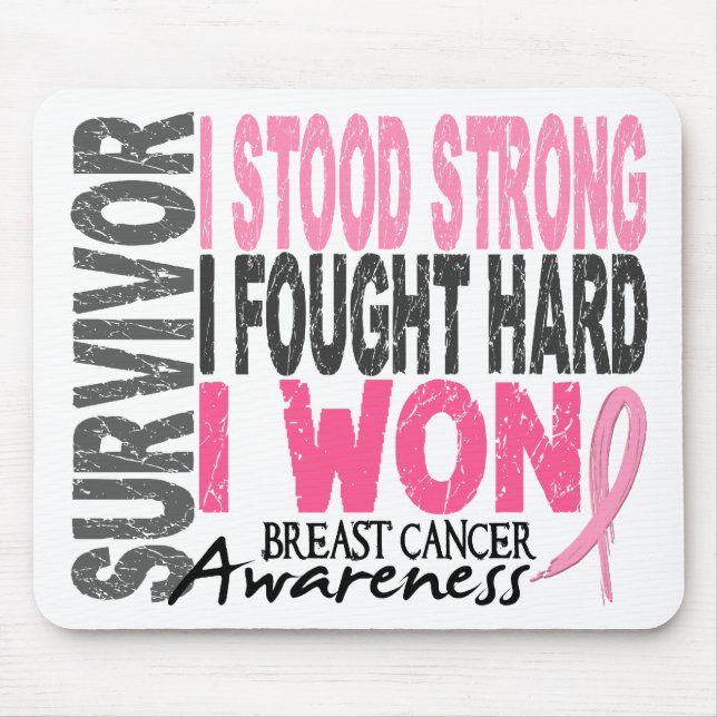 Breast Cancer Survivor 4 Mouse Mat (Front)