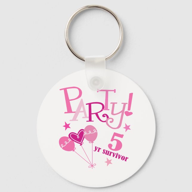 Breast Cancer Survivor 5 Year Key Ring (Front)