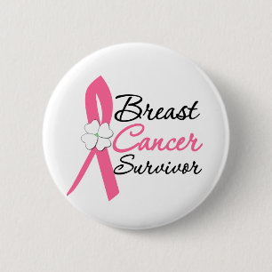 Breast Cancer Survivor 6 Cm Round Badge