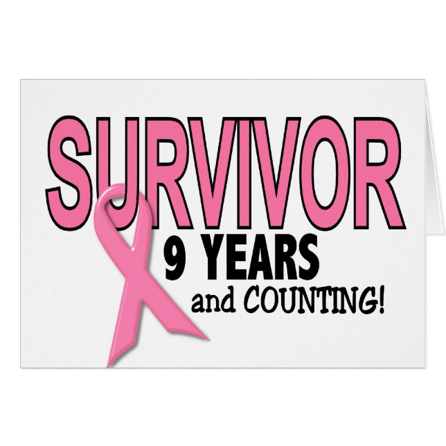 BREAST CANCER SURVIVOR 9 Years & Counting (Front Horizontal)
