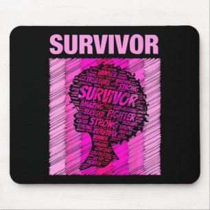 Breast Cancer Survivor African American Woman Nk A Mouse Mat