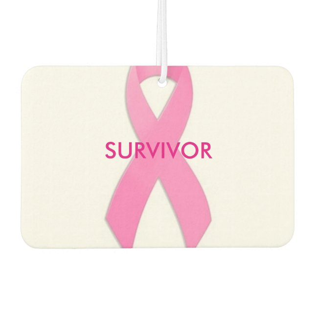 Breast Cancer Survivor Air Freshner Car Air Freshener (Front)