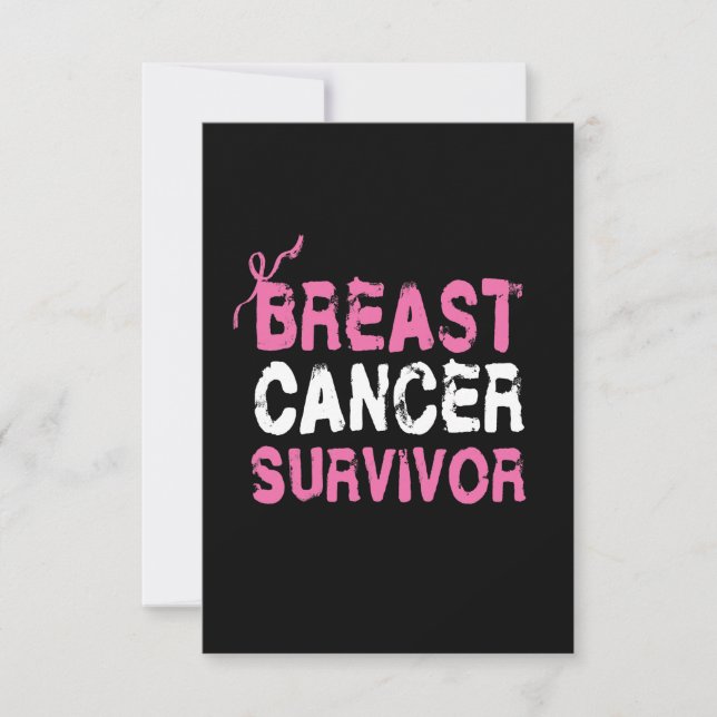 Breast Cancer Survivor Awareness Card (Front)