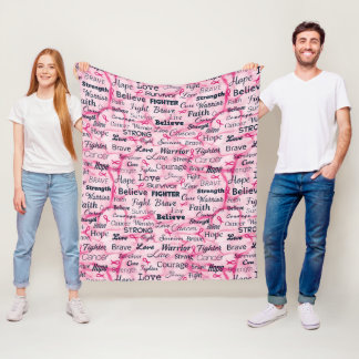 Breast Cancer Survivor Awareness Fleece Blanket