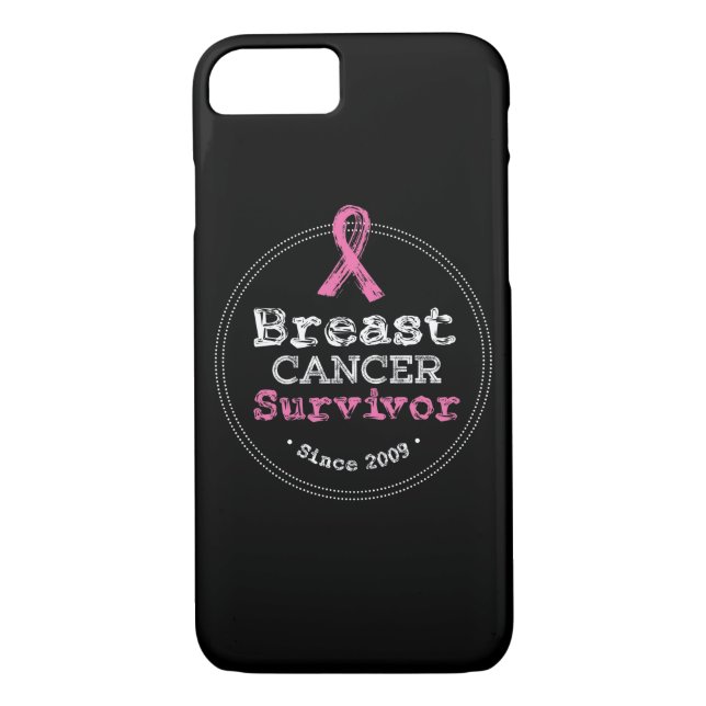 Breast Cancer Survivor Awareness Since 2009 Case-Mate iPhone Case (Back)