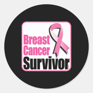 Breast Cancer Survivor - Awareness Walk Campaign P Classic Round Sticker