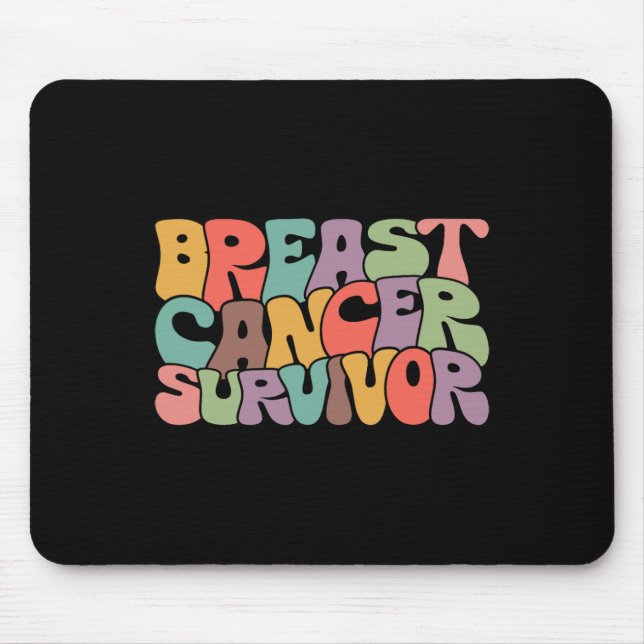 Breast Cancer Survivor Awareness Warrior Support P Mouse Mat (Front)