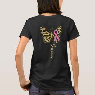 Breast. Cancer Survivor Butterfly T-Shirt
