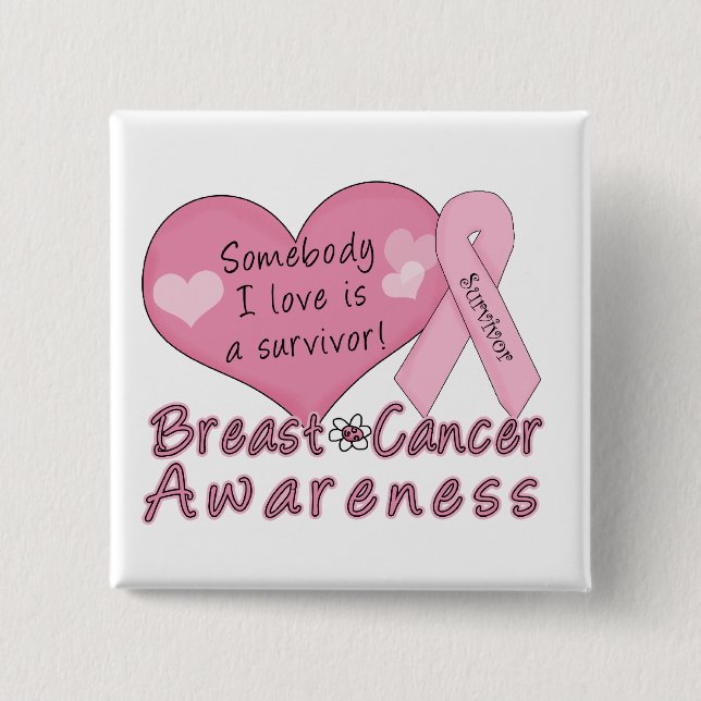 Breast Cancer Survivor Button (Front)