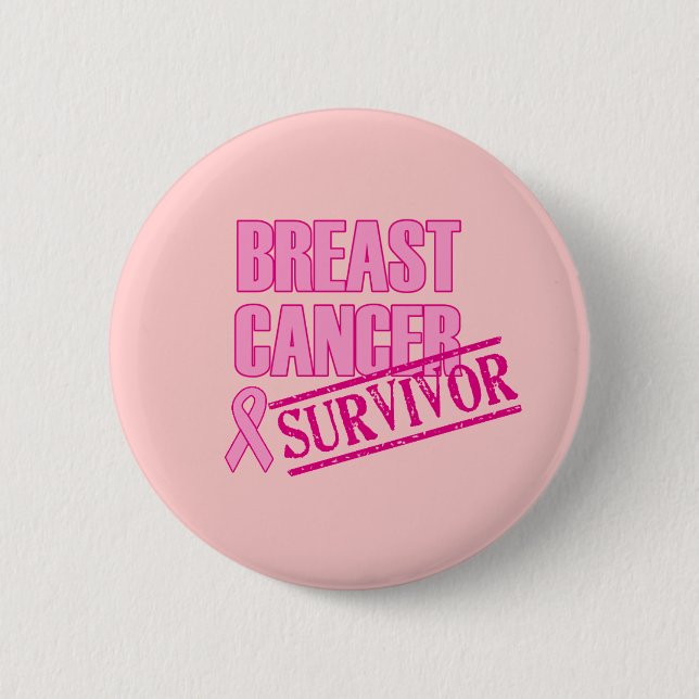 Breast Cancer Survivor Button (Front)